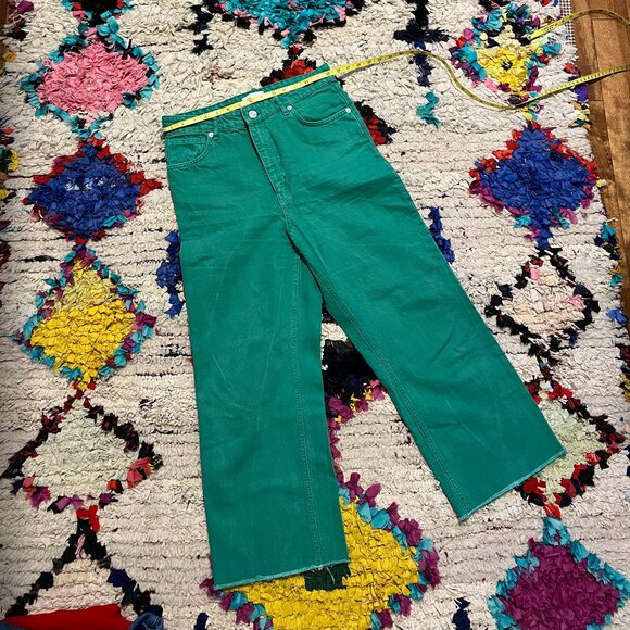 Zara Green Jeans - Picture 1 of 2